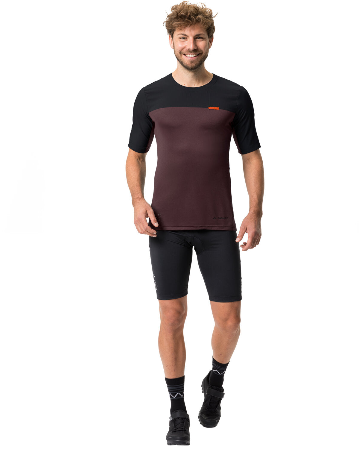 VAUDE Kuro II Maillot manches courtes homme rouge/noir