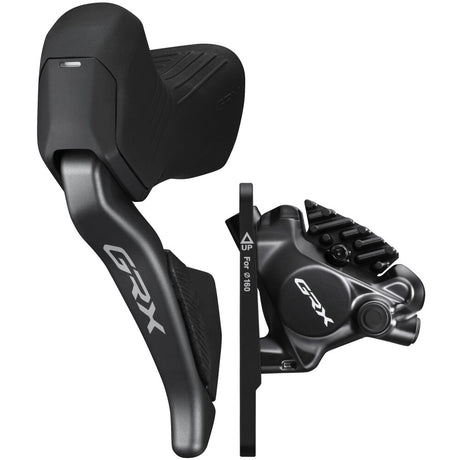 Shimano frein à disque GRX DI2 ST-RX825+BR-RX820,R,12f,H,Jkit D,sans.Ad.,plat 25mm socle,RESINE Ice-T,1700mm BH90-JK-SSR noir,avec pin,1er pays gr.