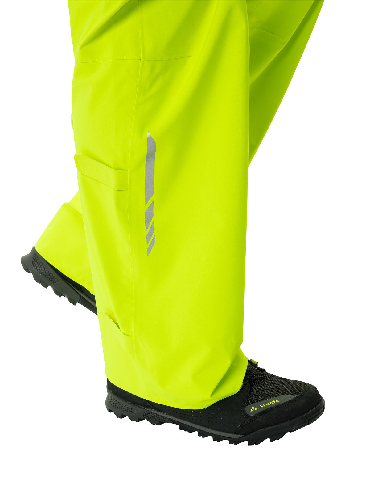 VAUDE Moab Rain Pants Homme jaune néon