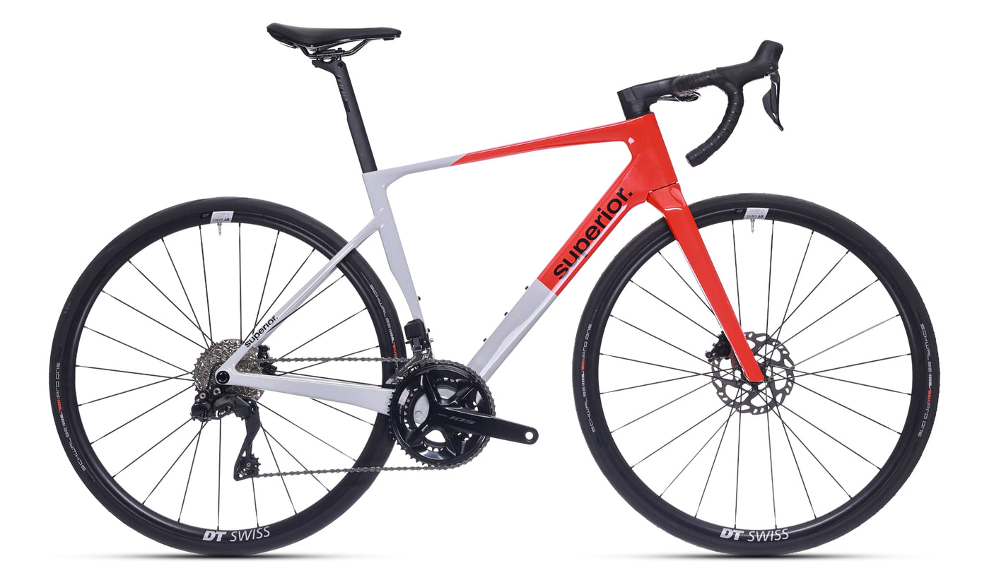 Superior XR 9.5 GF Gris brillant / Rouge