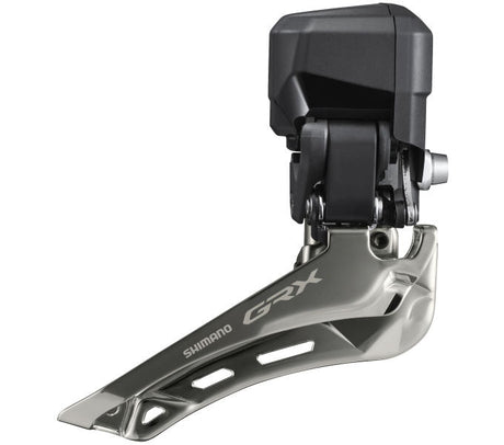 Shimano dérailleur avant GRX Di2 FD-RX825, 12 vitesses, DOWN-SWING, version à souder, capacité 17 dents, angle de bases 61-66°, ligne de chaîne 47 mm, grand plateau 48 dents,