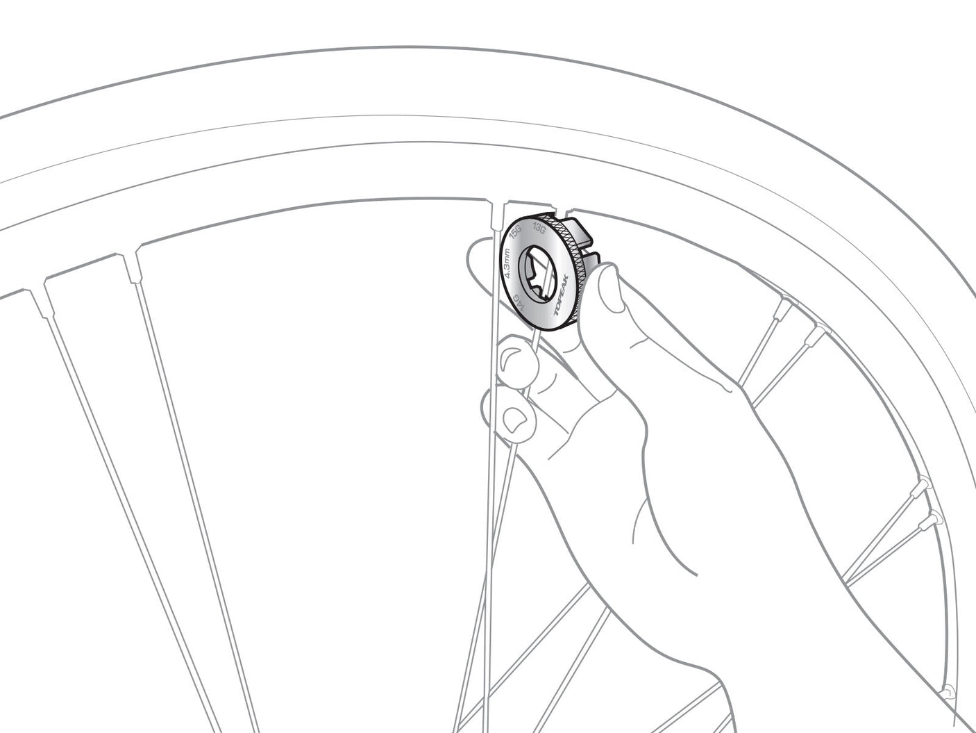 Topeak MultiSpoke tendeur de rayons