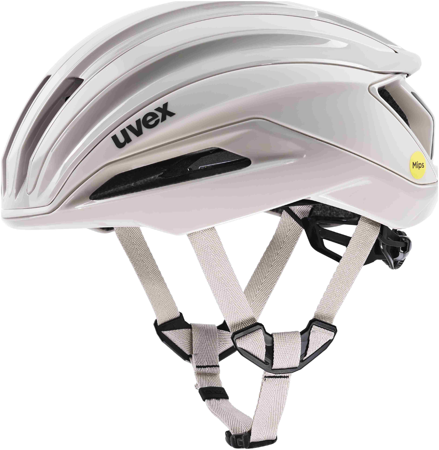 uvex Surge Aero Mips Casque de vélo de course Warm Grey Mat
