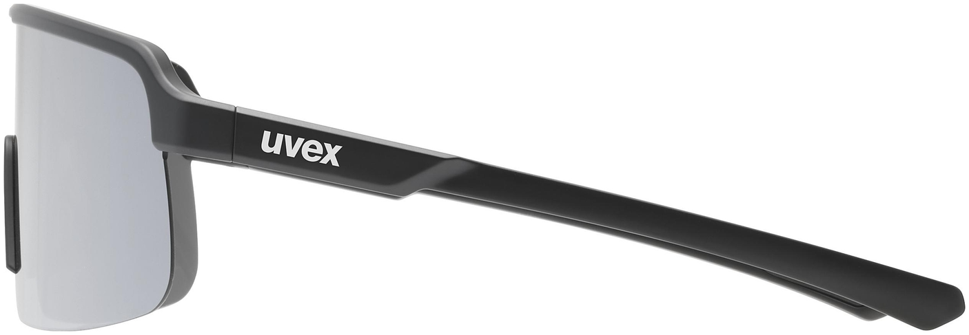 uvex Dyrt Lunettes de vélo Noir Mat / Miroir Argent