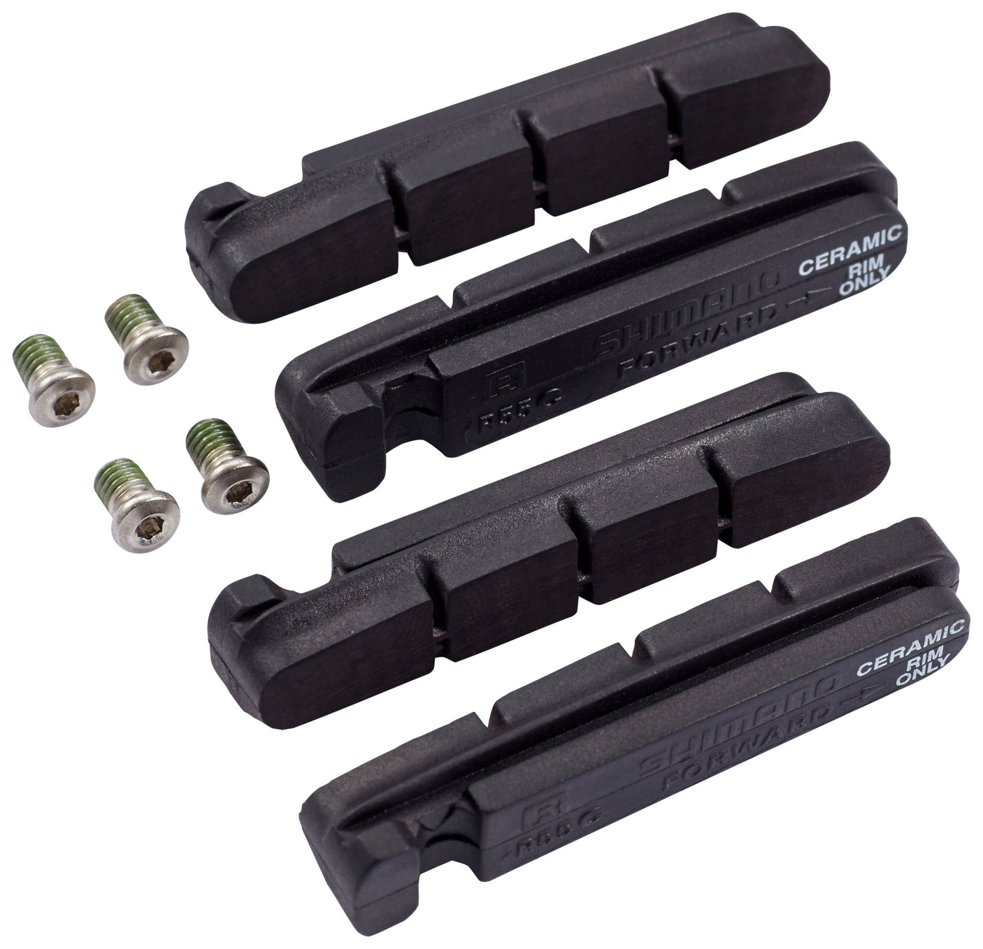 Patins de frein Shimano R55C3 Cartridge pour jantes céramiques noir