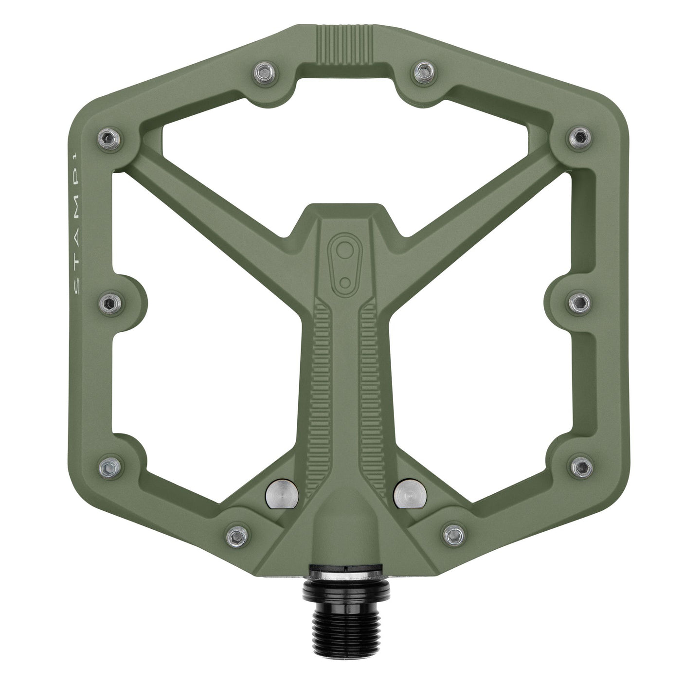 Crankbrothers Stamp 1 Gen 2 Large pédale plateforme verte