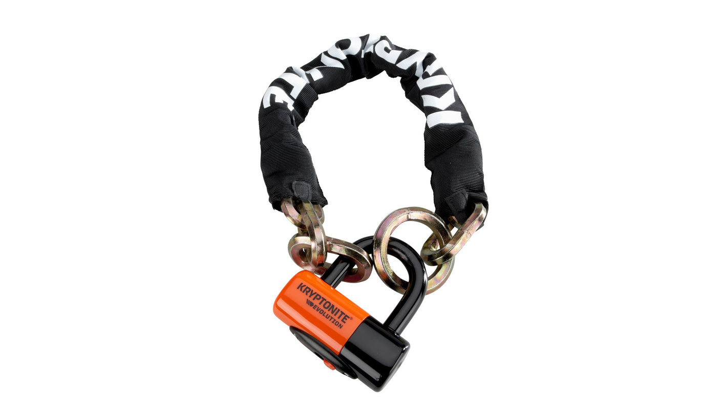 Kryptonite New York 1275 Cinch Ring verrou de chaîne (75cm) + Evolution Disc Lock noir