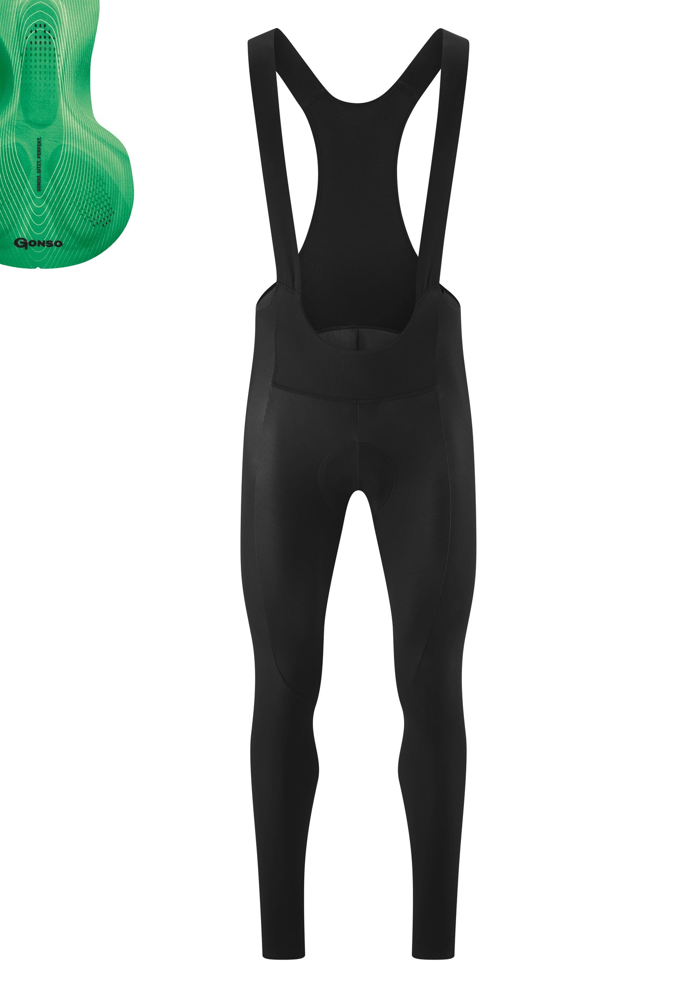 Gonso Sitivo Tight Bib Homme Noir / Vert Vif