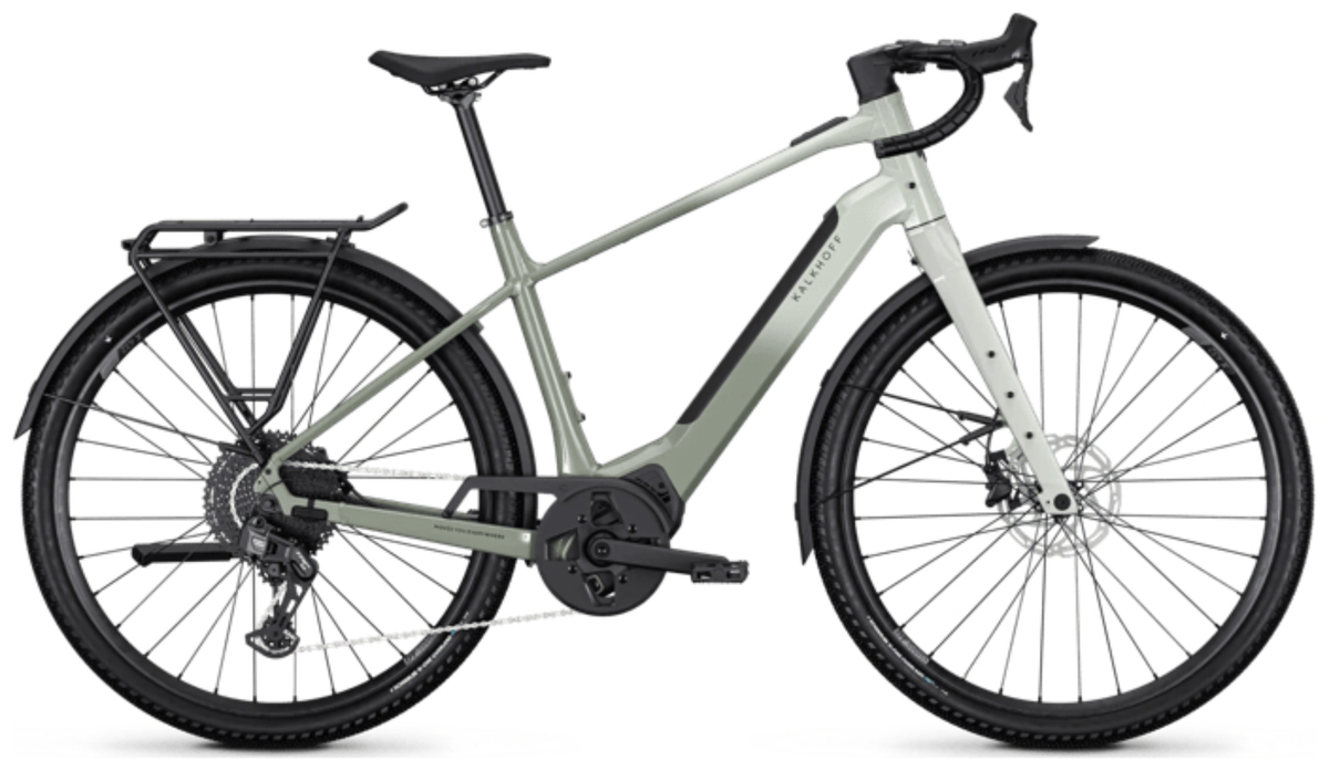 Kalkhoff ENDEAVOUR L TOURING Diamant 400 Aqua Gris / Fennel Green brillant