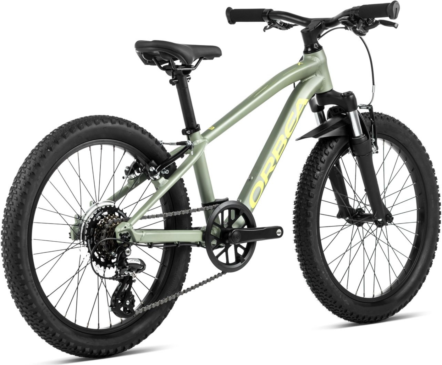 Orbea MX 20 XC Vert Métallique Artichaut (Mat) - Jaune (Mat)