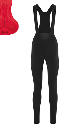 Gonso Sitivo Tight Bib Thermo Cuissard à bretelles femme noir / fire – aktuelle Variante