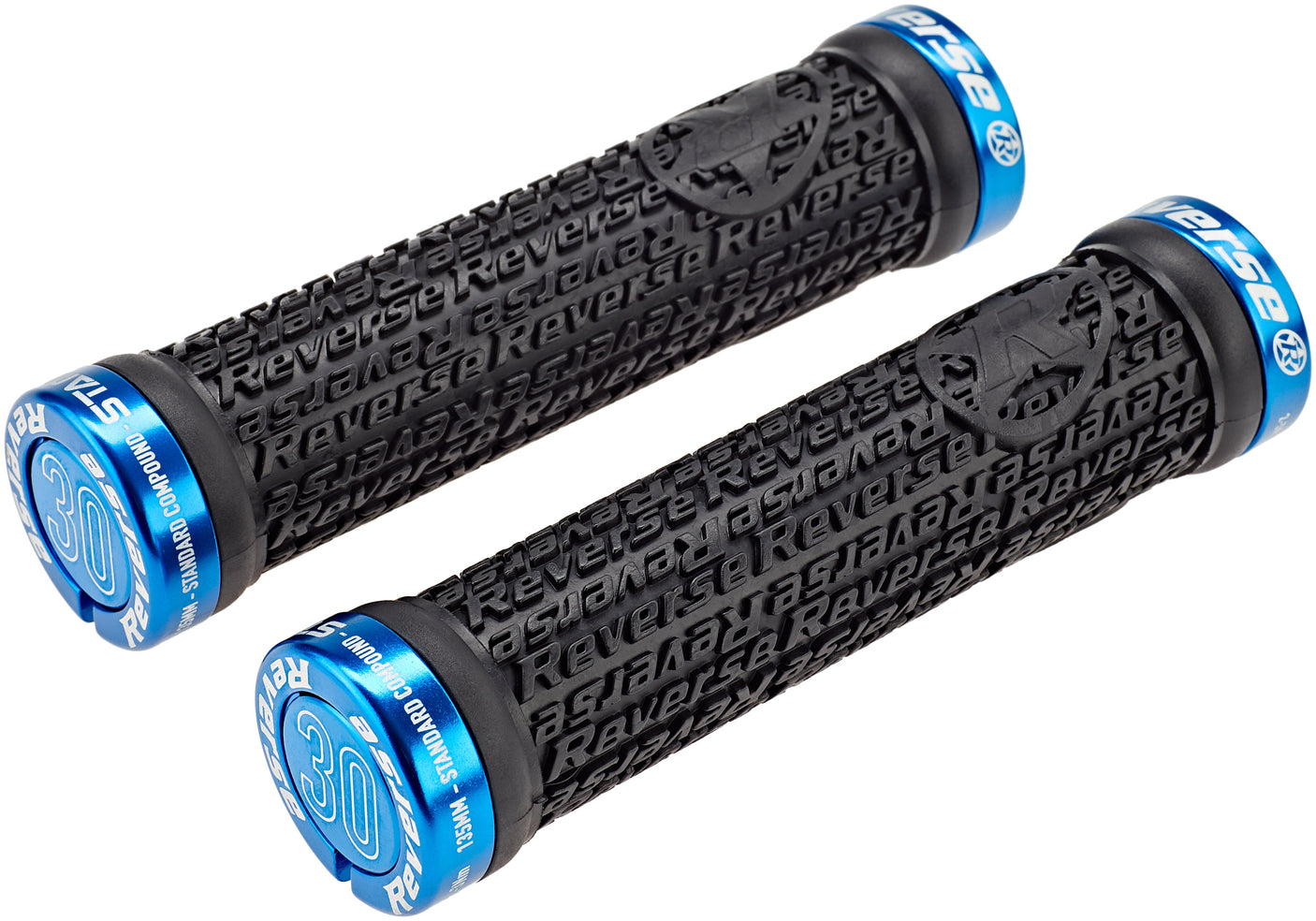 Reverse Stamp Lock On poignées noir/bleu