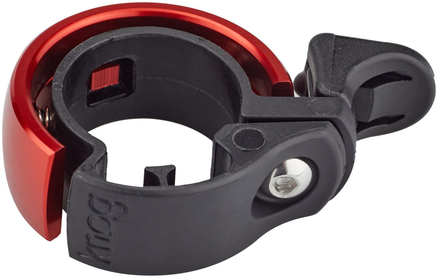 Knog Oi Classic sonnette de vélo noir/rouge