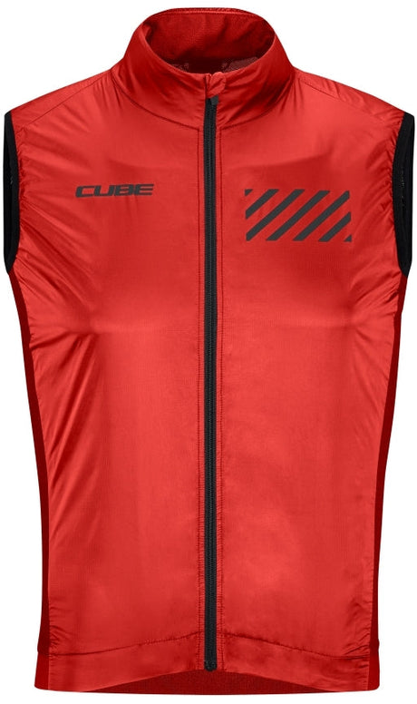 CUBE TEAMLINE Gilet coupe-vent rouge
