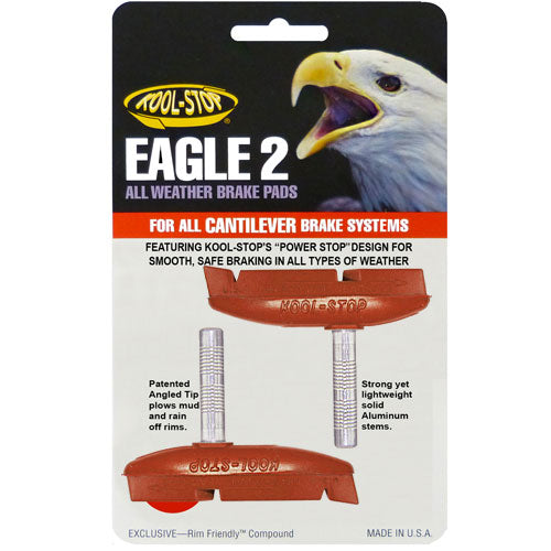 Kool Stop Eagle Claw 2 patins de frein pour freins cantilever rouge
