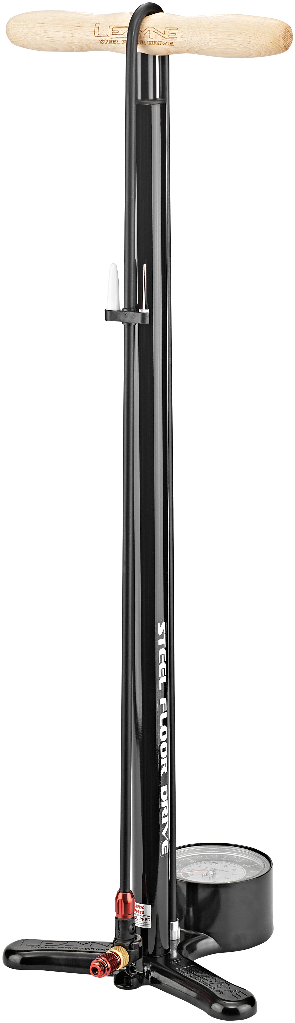 Lezyne Steel Floor Drive Tall pompe à pied noir