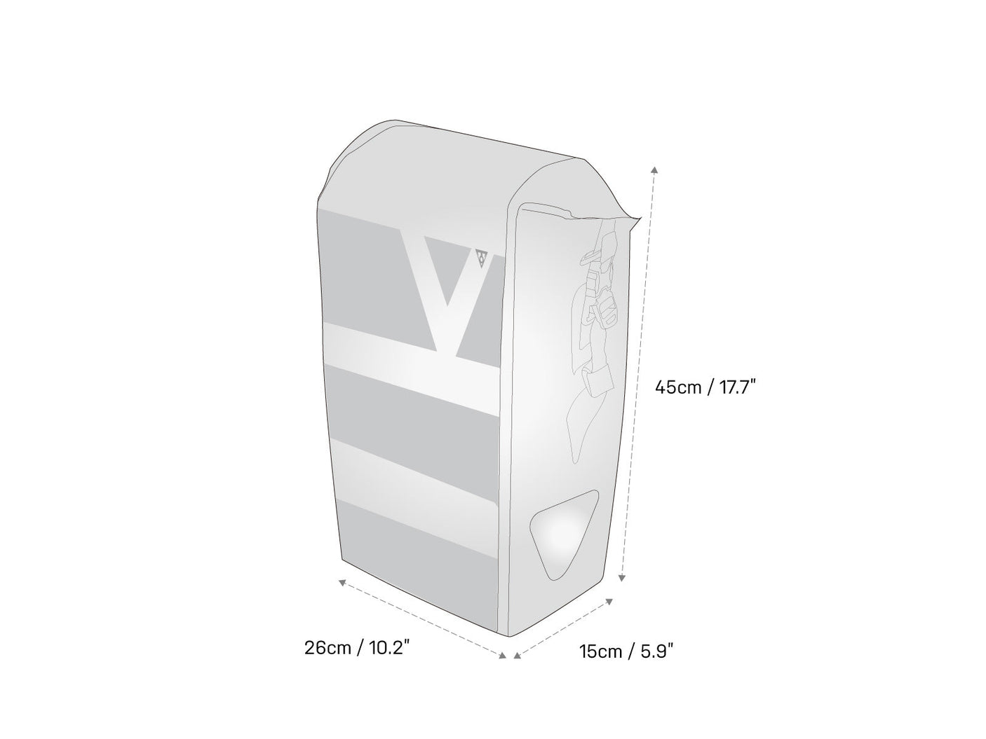 Topeak DryBag sac de porte-bagages 20l noir