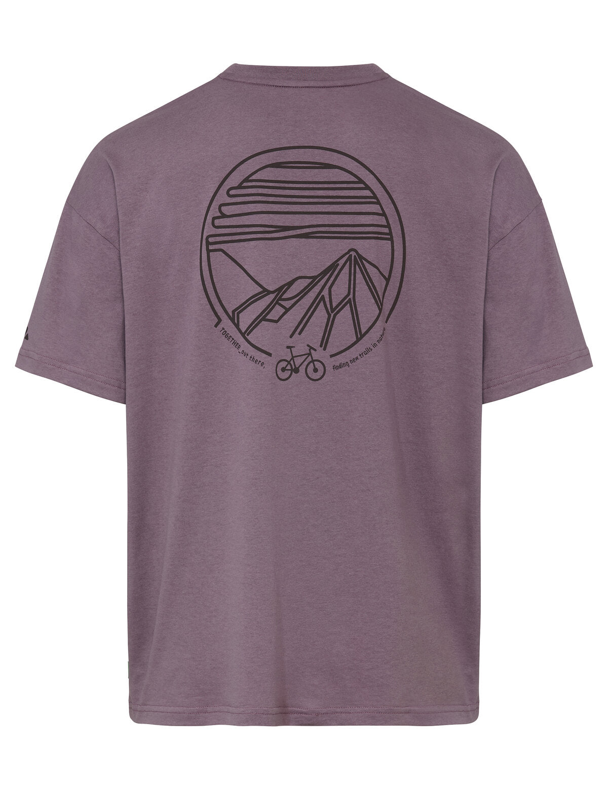 Chemise décontractée cycliste homme VAUDE violet cendré