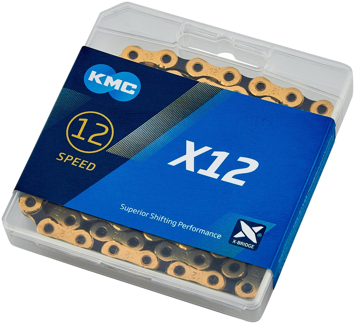 KMC X12 Ti-N chaîne 12 vitesses or/noir