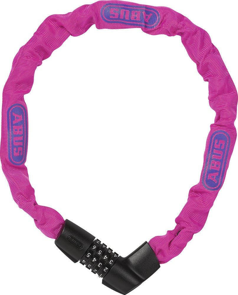 ABUS Tresor 1385/75 Chaîne antivol Néon rose