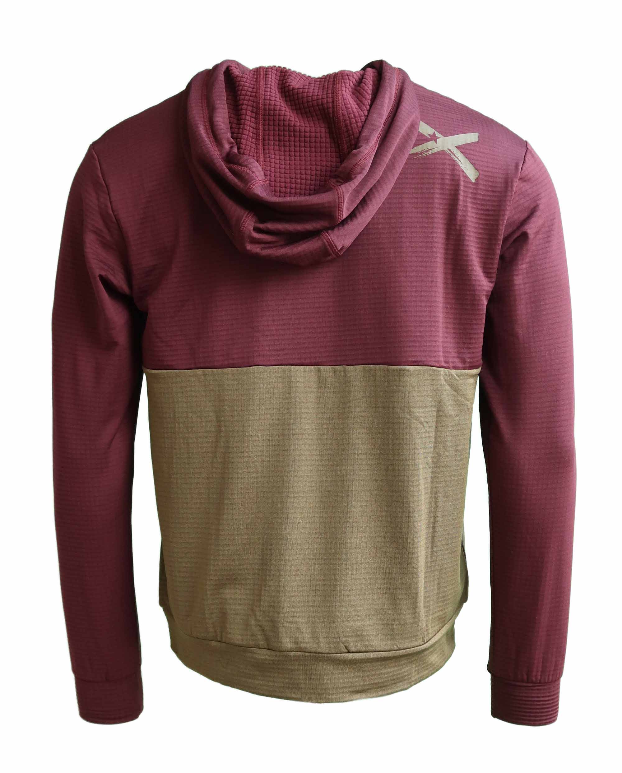 Zimtstern Tech Hoodz LS Homme Windsor Wine / Olive Militaire