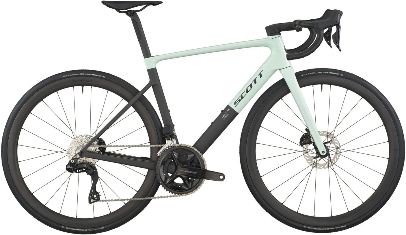 Scott Addict RC 30 vert givré/noir carbone