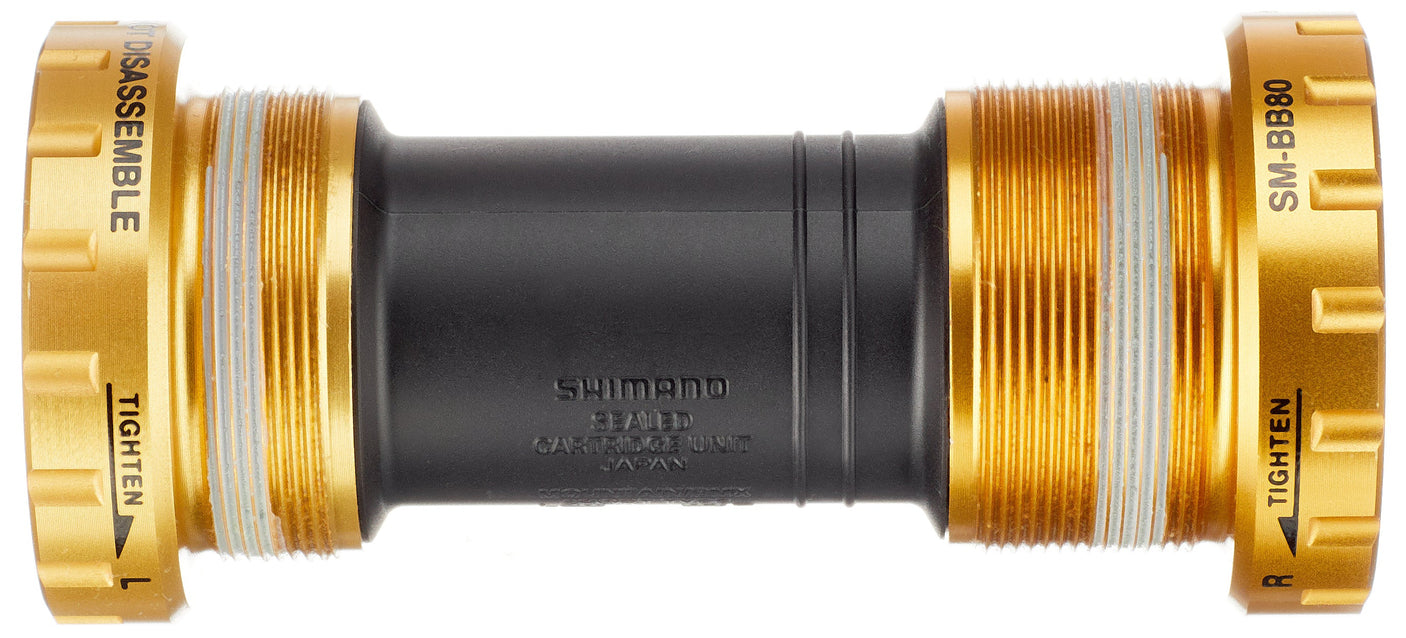 Shimano Saint SM-BB80 Boîtier de pédalier BSA 68/73mm or