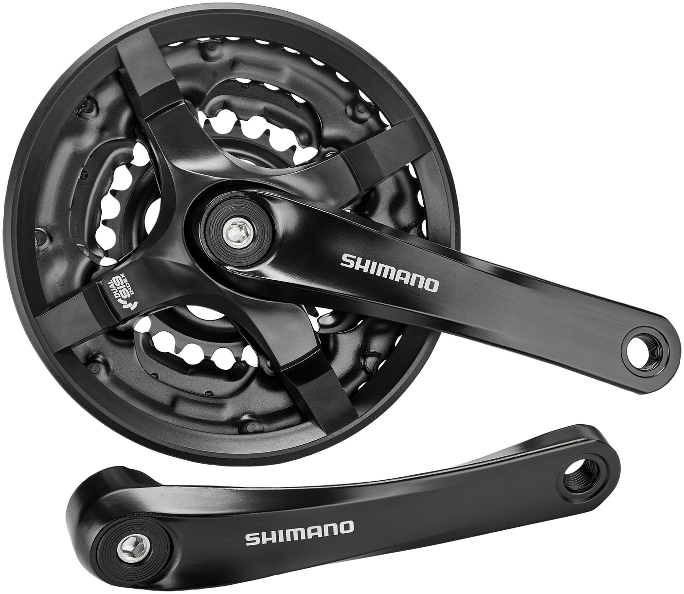 Shimano FC-TY501 pédalier 6/7/8 vitesses 42-34-24 dents avec protège-chaîne noir