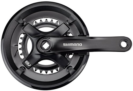 Shimano FC-TY501 Jeu de manivelles 2x7/8 vitesses 46-30 dents noir