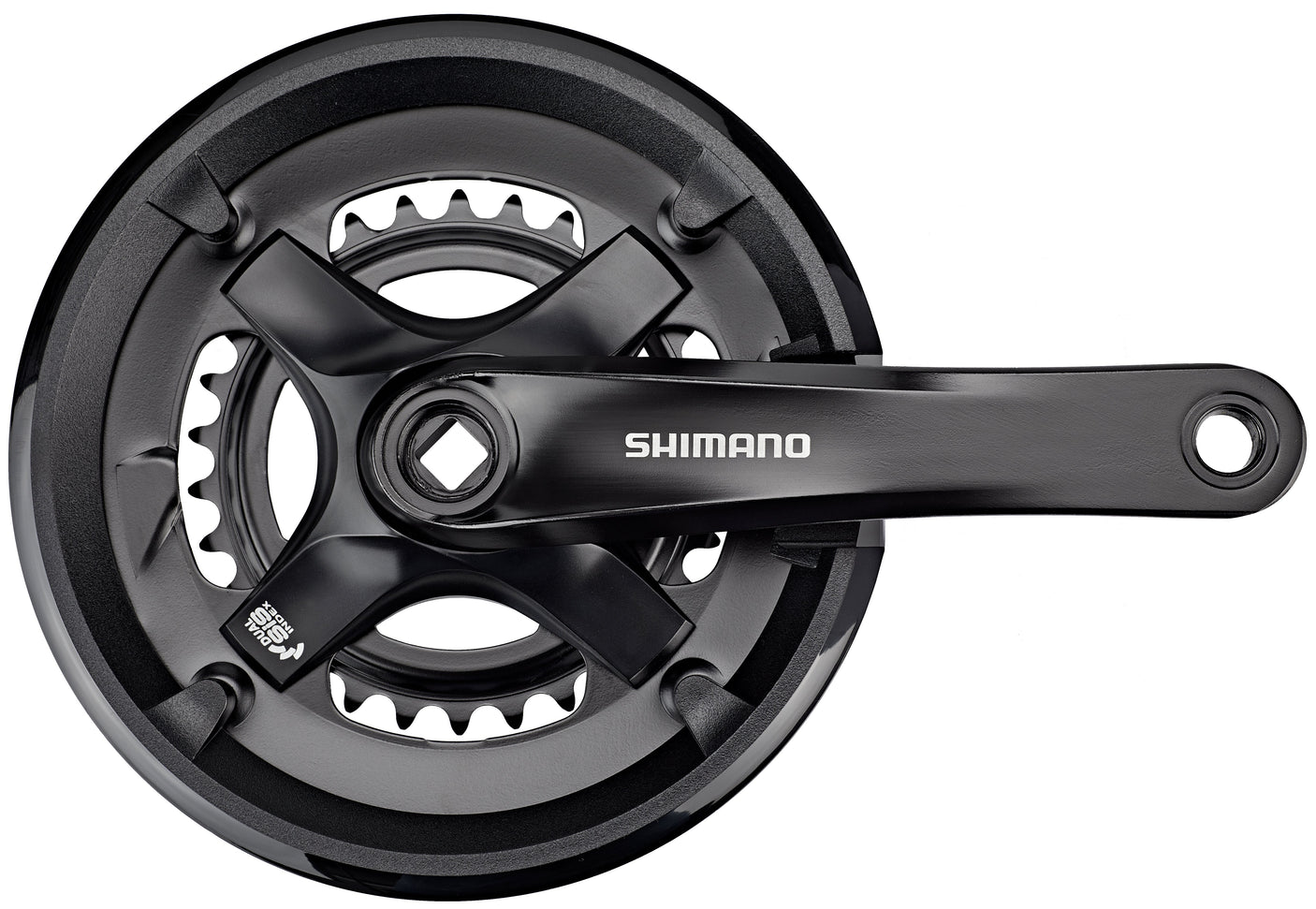 Shimano FC-TY501 Jeu de manivelles 2x7/8 vitesses 46-30 dents noir