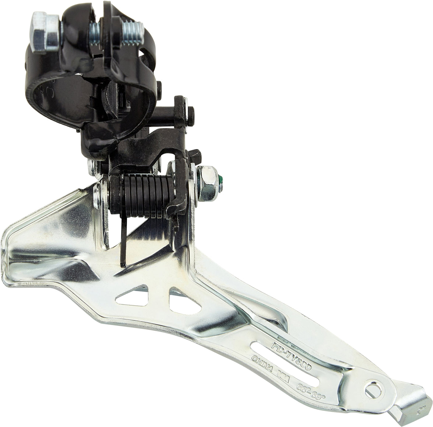 Shimano Tourney FD-TY300 dérailleur avant Collier haut 3x6-/7 vitesses Tirage par le dessus noir/argent