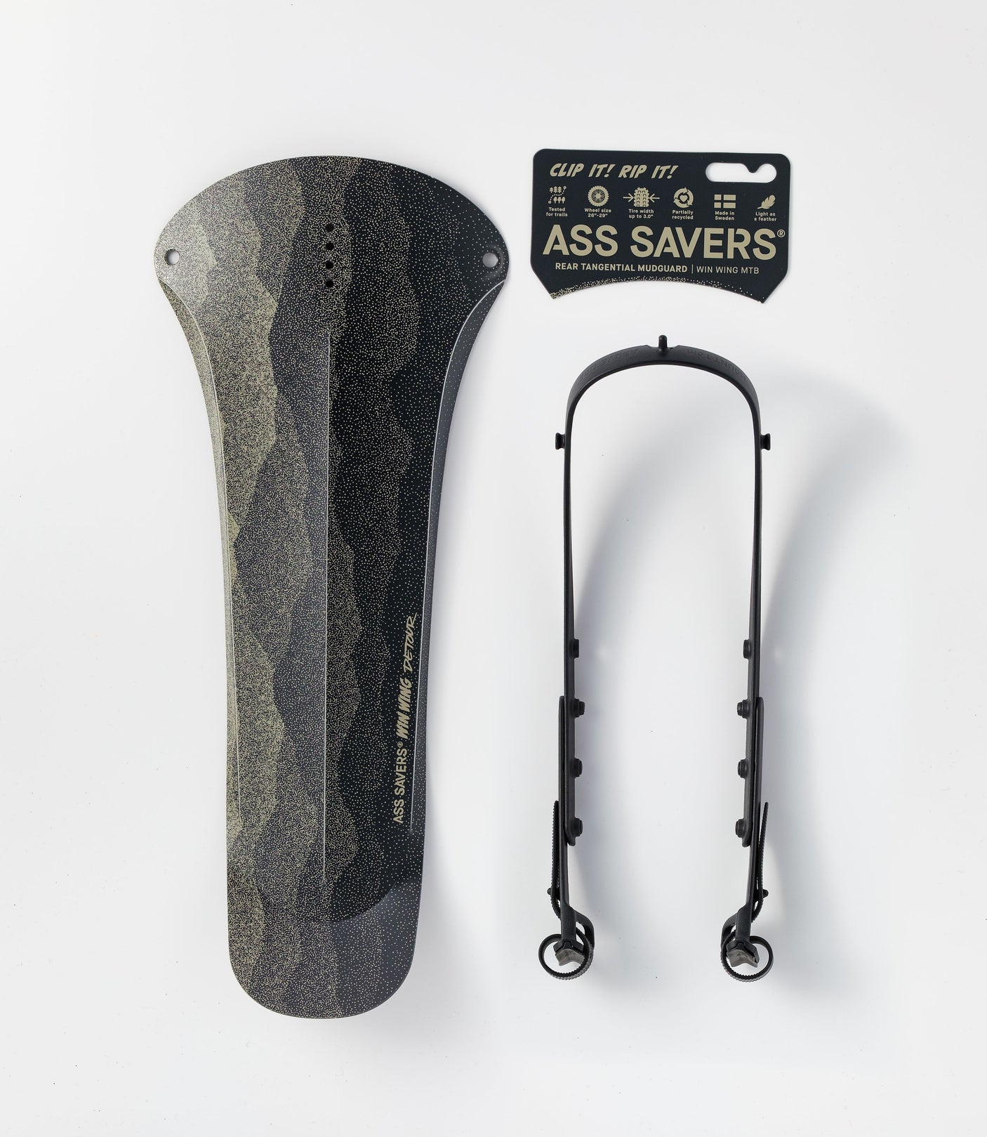 Ass Savers WMS-1 Win Wing garde-boue arrière VTT detour