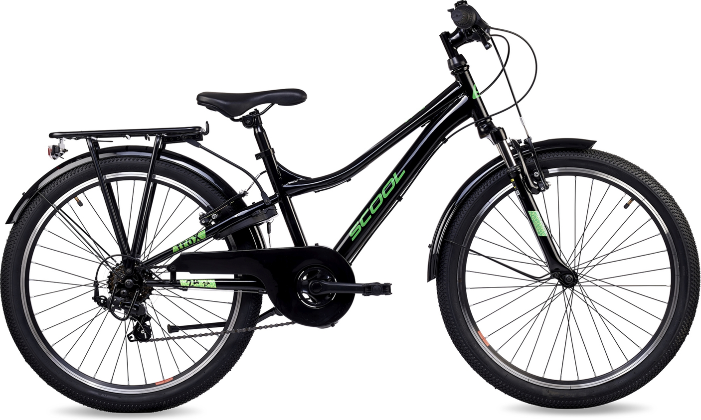 S'cool troX 24-K6 Noir/Vert Néon