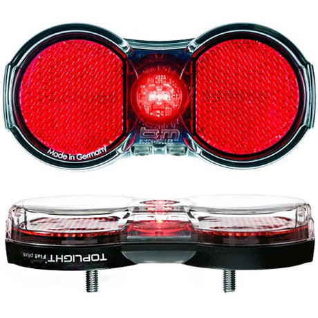 Busch + Müller Toplight Flat plus feu arrière dynamo noir/rouge