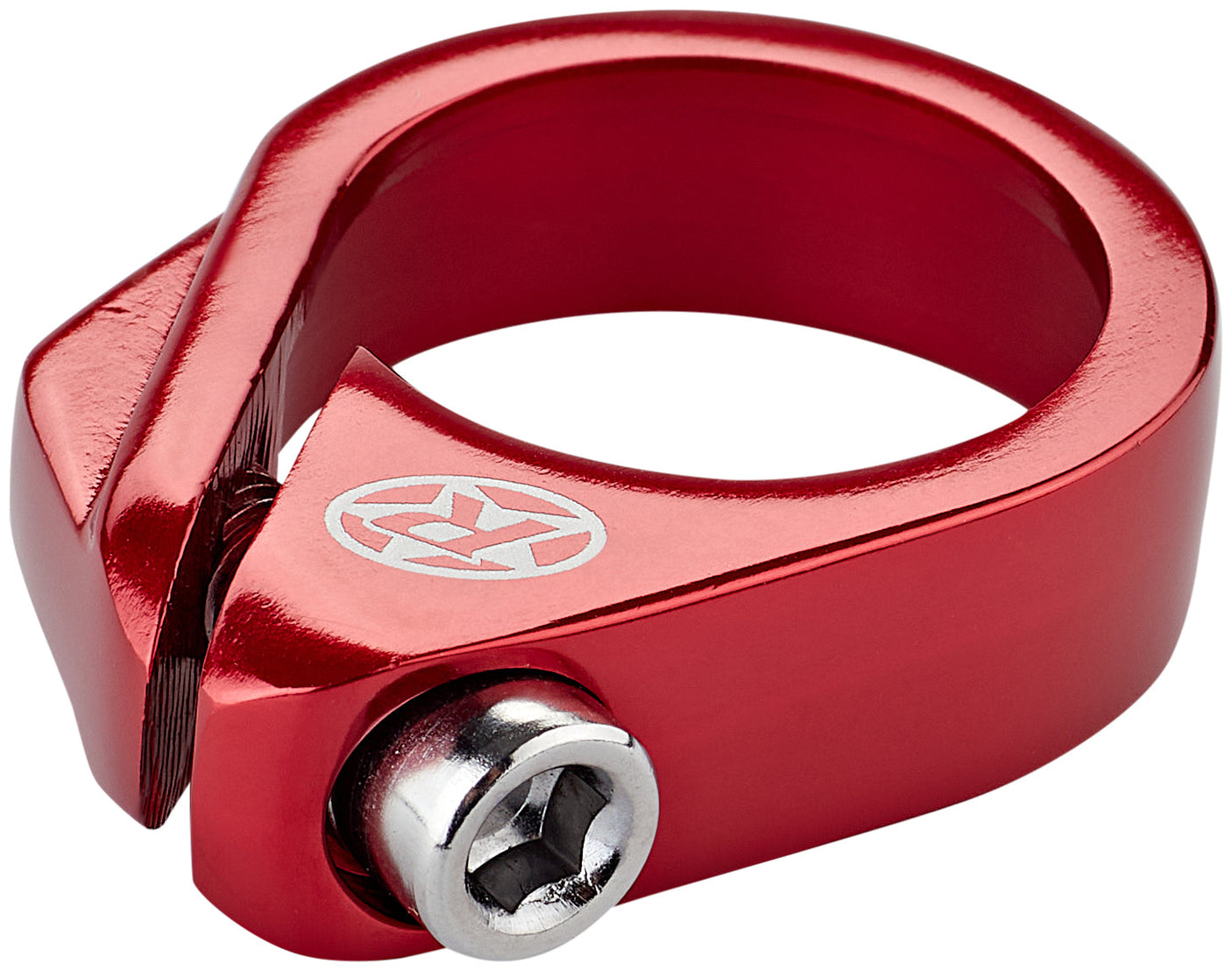Reverse collier de selle à boulon Ø31,8mm rouge