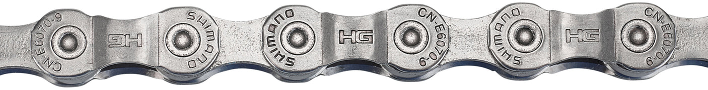 Shimano CN-E6070 chaîne E-Bike 9 vitesses argent