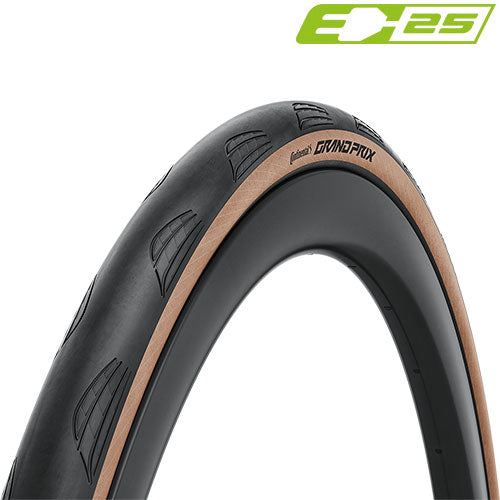 Continental Grand Prix E-25 28" pneu pliant noir / peau transparente