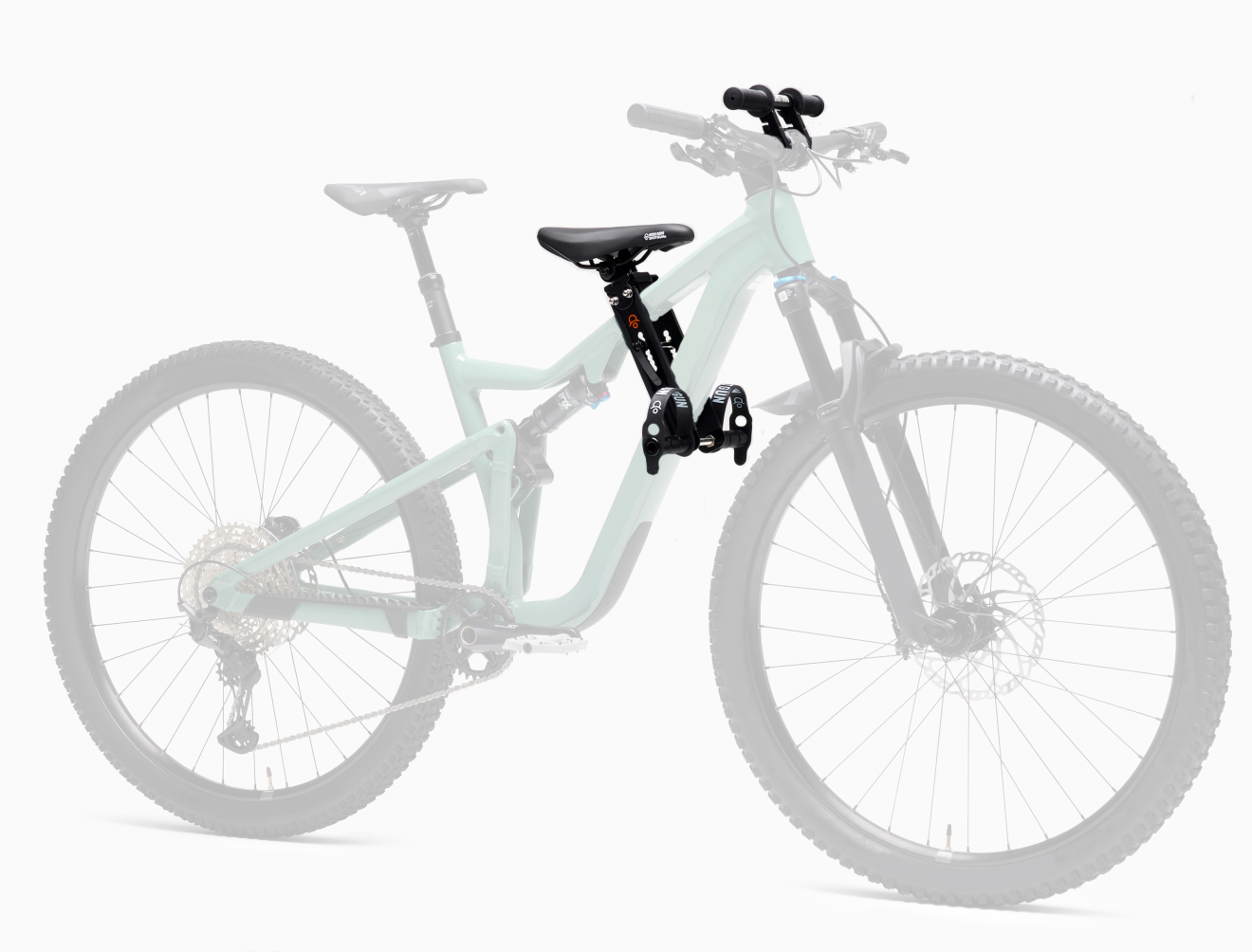 Siège enfant Shotgun avec fixation guidon incluse