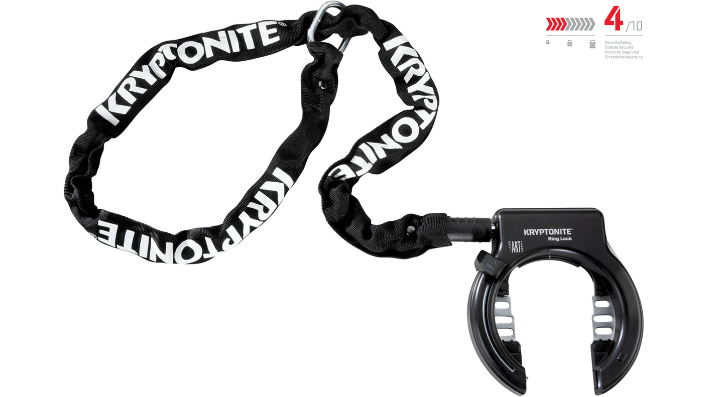 Kryptonite Antivol de cadre 512 avec chaîne