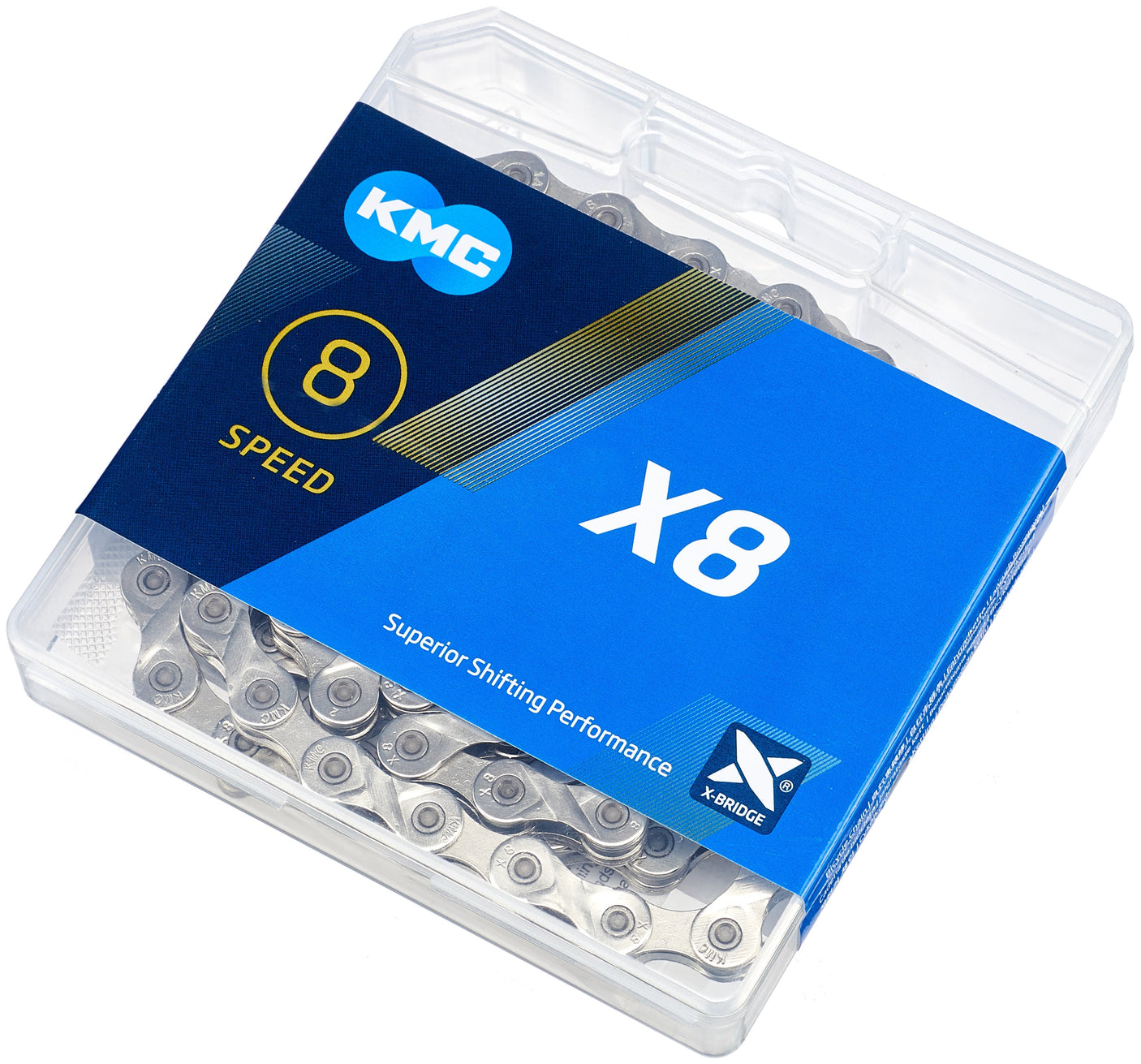 Chaîne KMC X8 6-/7-/8 vitesses argenté