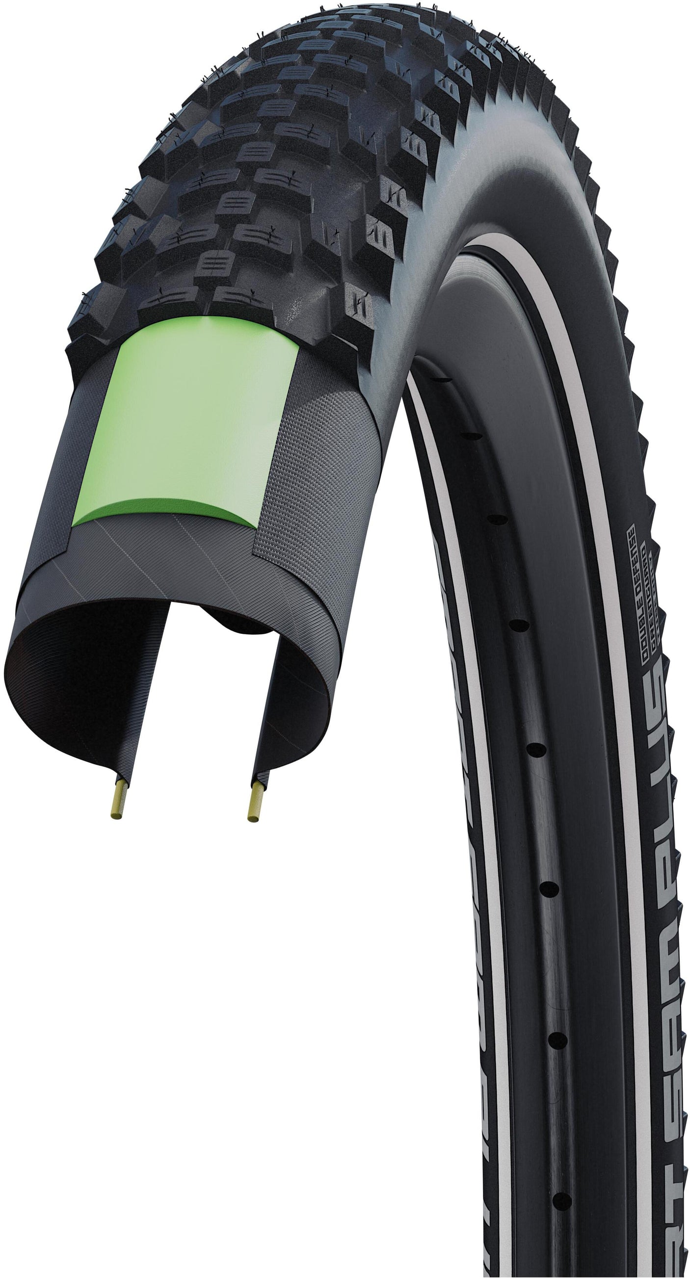 Schwalbe Smart Sam Plus Performance pneu à tringle rigide 29x2.25" DD GreenGuard SnakeSkin Reflex Addix noir