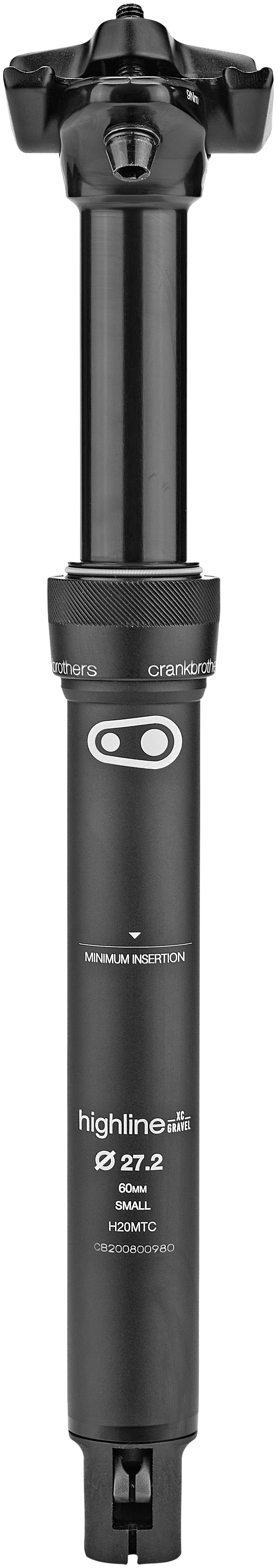 Crankbrothers Highline XC/Gravel Tige de selle télescopique Ø27,2mm noir