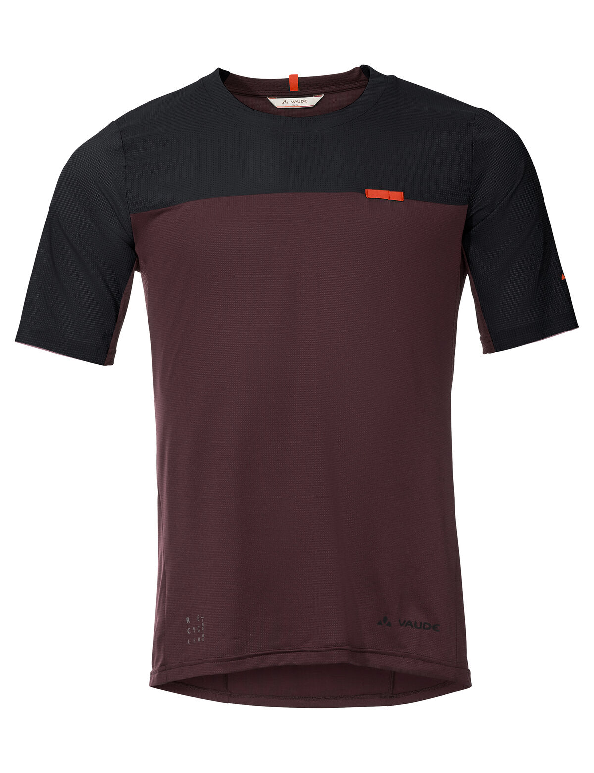 VAUDE Kuro II Maillot manches courtes homme rouge/noir