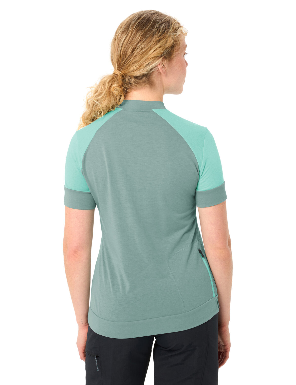 VAUDE Women's Altissimo Q-Zip Shirt fougère poussiéreuse uni