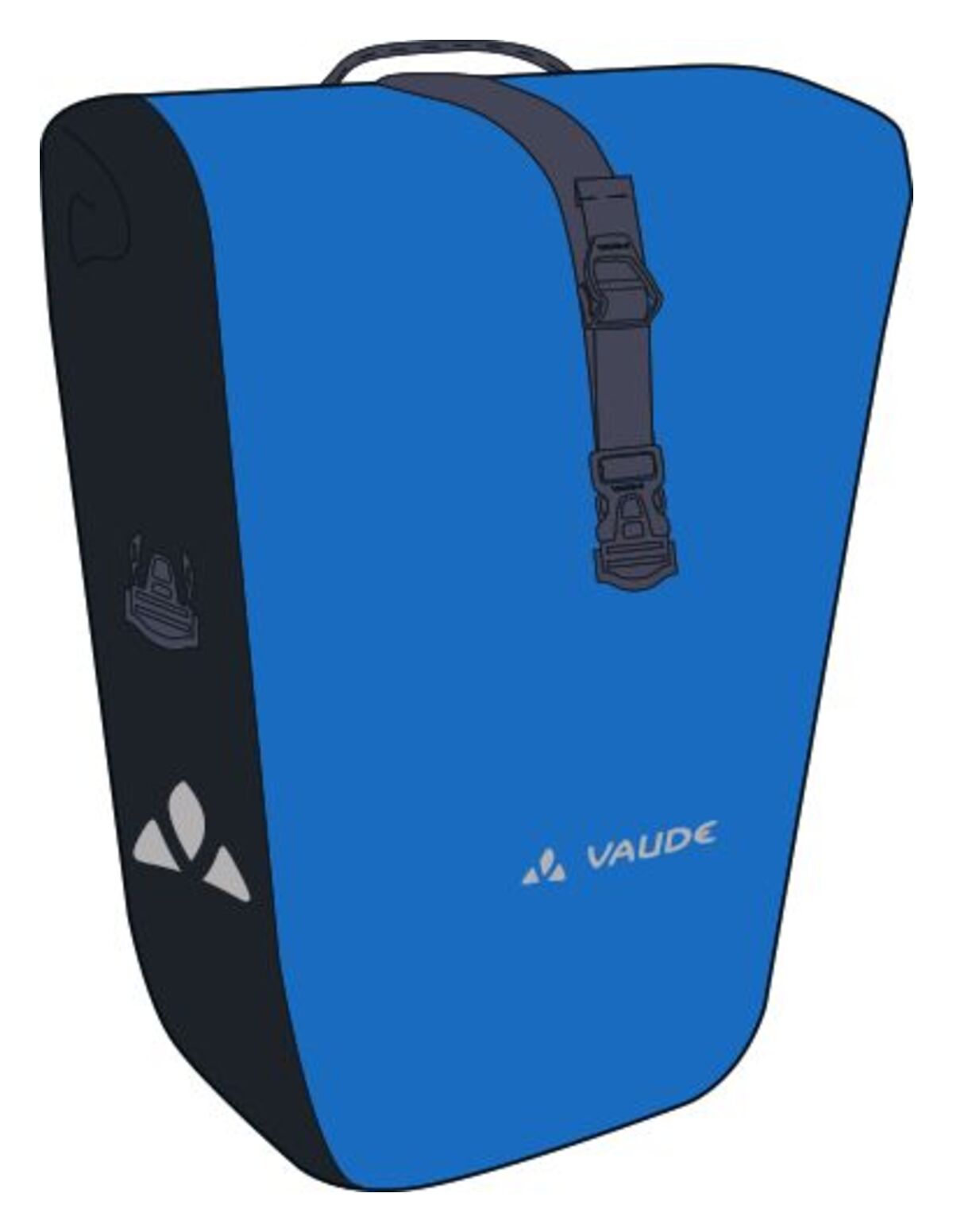 VAUDE Aqua Back sacoche de porte-bagages bleu/noir