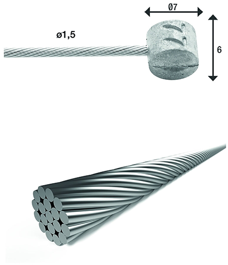 XLC BR-X85 Câble de frein intérieur Ø1,5mm