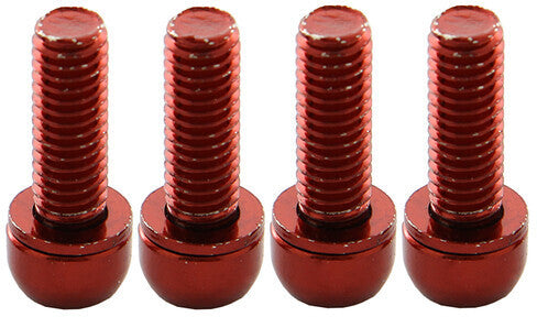 Jeu de vis Reverse pour freins à disque M6x18mm rouge