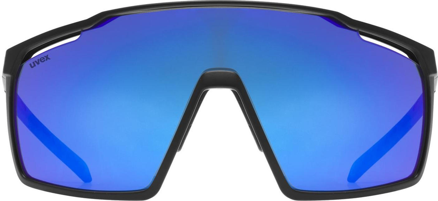 uvex Mtn Perform lunettes de vélo Noir-Bleu Mat / Miroir Bleu