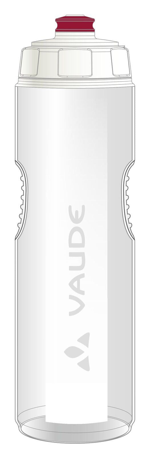 VAUDE bouteille de vélo 750ml transparente