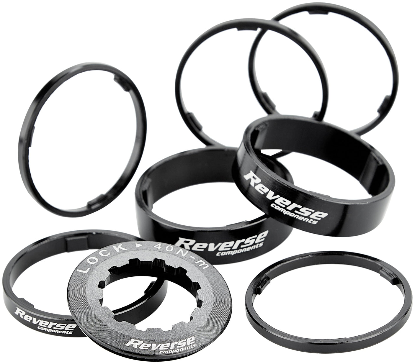 Kit d'entretoises Reverse Single Speed noir